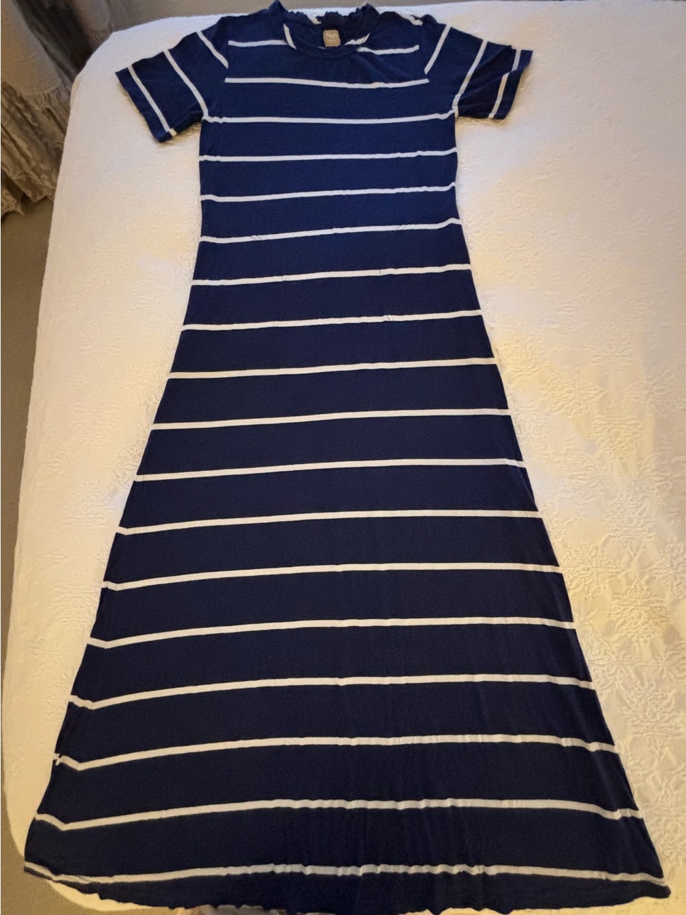 Free People Sleek and Striped Cotton-Jersey Maxi Dress - Picture 7 of 11